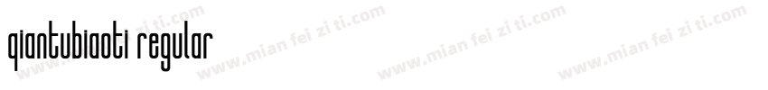 qiantubiaoti regular字体转换